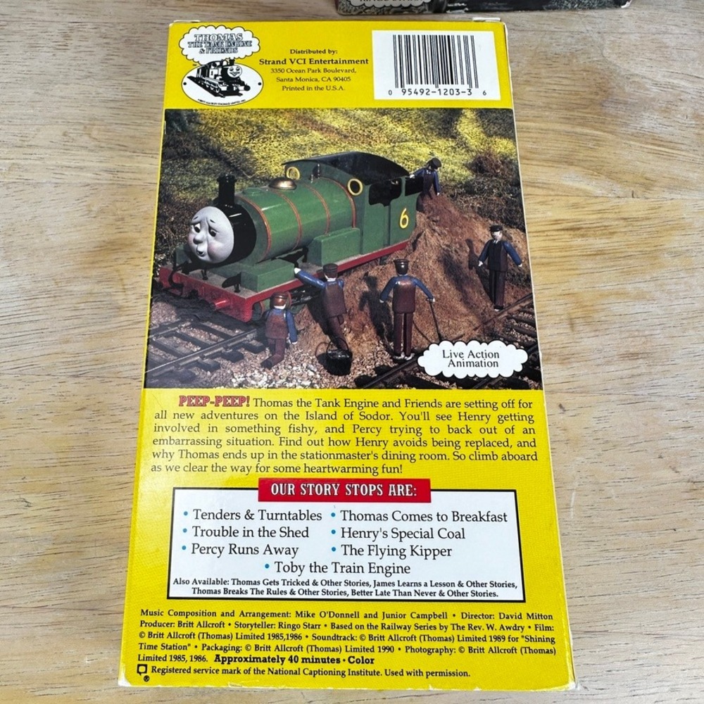 Thomas the Tank Engine & Friends VHS Lot x3 Ringo Starr Percy Henry Toby Diesel - Picture 3 of 15